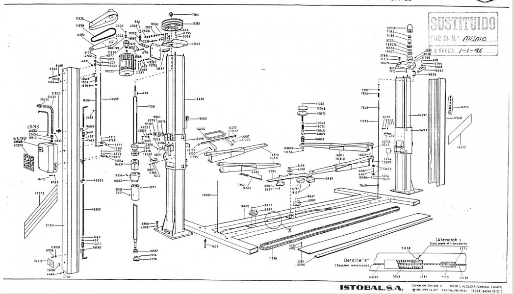 Istobal-Hebebühnen-Ersatzteile