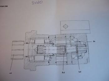 Drehmotor Hydraulik Yanmar SV20 Minibagger 172A8773310