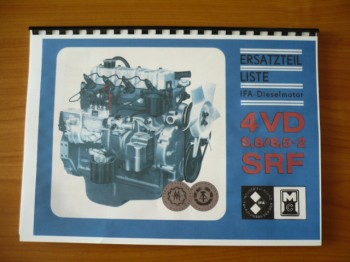 Ersatzteilliste IFA Dieselmotor 4VD 8,8/8,5-2 SRF Gabelstapler DFG 2002/3N-W