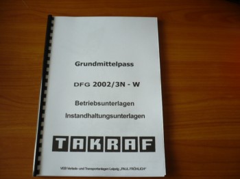VEB DDR Gabelstapler Betriebsunterlagen Instandhaltungsunterlagen Takraf VTA Stapler DFG 2002/3N-W
