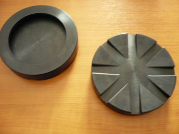 Auflageteller Gummiteller für Rotary Hebebühne Typ SPOA3TM-5-EH1 / SPOA-3TS-5-EH1 (125mm x 26mm)