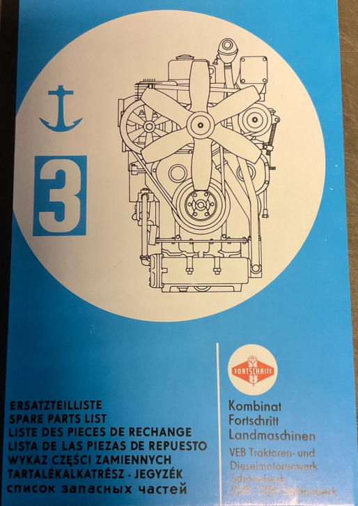 Motor 3VD Ersatzteilliste VEB Schönebeck Gabelstapler Takraf VTA DFG 3202 4002