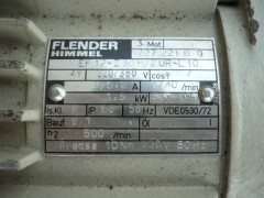 Flender motor gearbox electric motor drive spindle control Zippo 62.10.085