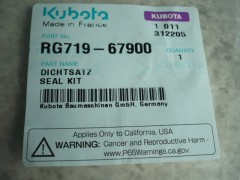 Dichtring Dichtung Dichtsatz Zylinder Kubota KX61-3 KX71-3 RG71967900