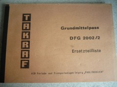 VEB DDR Forklift Spare Parts Instruction Takraf VTA Forklift DFG 2002/2