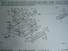 Schwenkhalterung Arm Bolzensatz Buchsen Stifte Kubota KX057-4