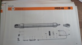 Kautasit Dichtsatz Dichtung Nutring Orsta Hydraulikzylinder MZG40 / HT140 / T150 VEB DDR RS09 GT 124 (Stange = 40mm Durchmesser)