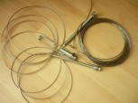 shift cable, control cable, steel rope Set for Slift Classic, Sopron CE 300, AFV CE 300, IME Car lift (old version to year 1995)