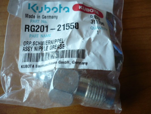 Kettenspannventil Nippelzylinder Kubota KX41-3V & KX15-4 bis KX19-4 RG20121550
