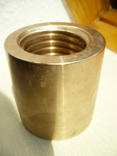Lifting nut for AFIT Sopron Typ CE 205, CE 206 H / AFV Sopron CE 205 / CE 205T lift (with trapezoidal thread 49x6, 70mm length and 68mm outside diameter)