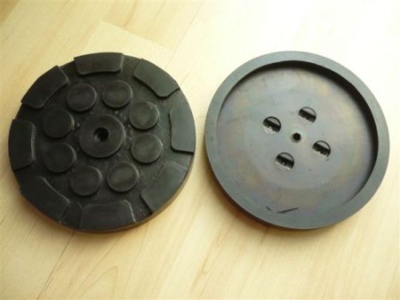 lift pad, rubber pad for JAB Becker Duolift (120mm x 16mm, reinforced version with metal ring)