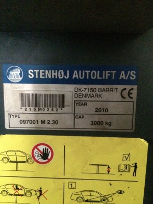 ribbed v-belt, flat belt, drive belt for Stenhoj Lift type 2.30M 097001 / 2.30F 099527