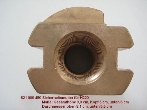 safety nut for lift type Romeico H220 / Zippo 1135 / Koni KO2M20 KN2 M20 3532/T719