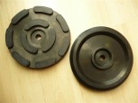 lift pad, rubber pad, rubber plate for OMCN A, AXR, C, CXR, Q, N, NXR, XR, B, BXR, P, F, FXR, O, OXR,H, HXR (148mm x 24mm with center hole and metal insert)