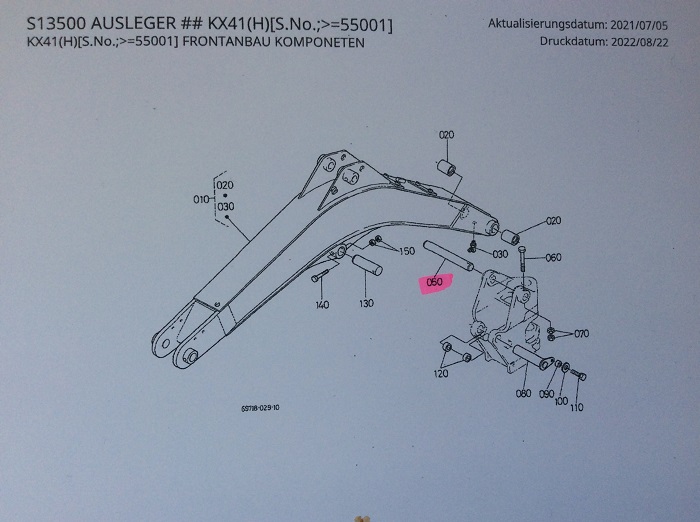 Original Kubota STIFT 3824029784