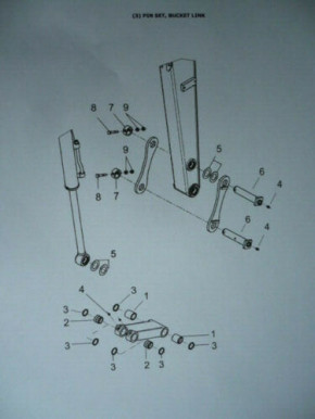 Buchsen Bolzensatz Dichtung Ringe Yanmar SV20 22 Bagger ADC01000