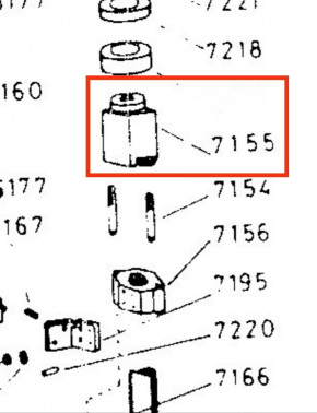 Lastmutter Hauptmutter Tragmutter Spindelmutter ISTOBAL 42714 42712-00 Lift / Gehäuse Nr. 71214 Ersatzteile Nr. 007155
