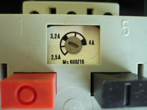 Hauptschalter Motorschutzschalter MS600/16 EAW VEB DDR Hebebühne Säge E 2,5-4A