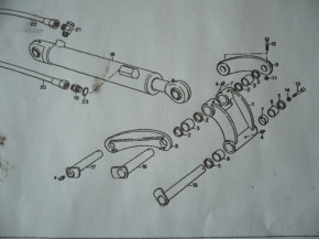 Distanzbuchse Stahlbuchse Lagerbuchse Atlas 404 Minibagger 2820857 POS No.7