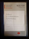 UVV Prüfbuch Nachweis kraftbetriebenes Flurförderzeug Ameise Gabelstapler BGG 939