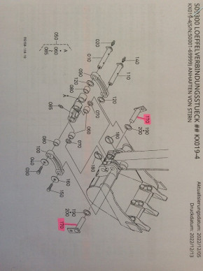 Stift Bolzen Steckbolzen Sicherungsbolzen Kubota KX41-3 KX015-4 / KX016-4 / KX018-4 / KX019-4 Minibagger RG13866764