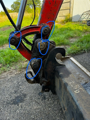 Löffelaufnahme Bolzensatz Buchse Kubota KX 015-4 KX016-4 KX018-4 KX019-4 Bagger