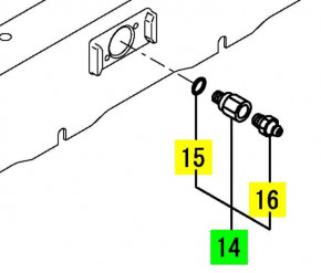 Nippelzylinder Kettenspannventil Yanmar B17-3 15-3 17212237844
