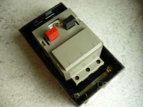 Main switch, motor protection switch MS600 / 16 EAW VEB DDR lifting platform saw E 1.0-1.6A