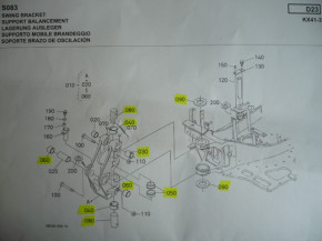 Buchse Lagerbuchse Stahlbuchse Kubota KX41-3 019 Minibagger RG13866463