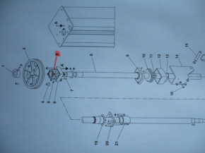 Spindle bearing ball bearing flange bearing Romeico Beissbarth R 250, R 255